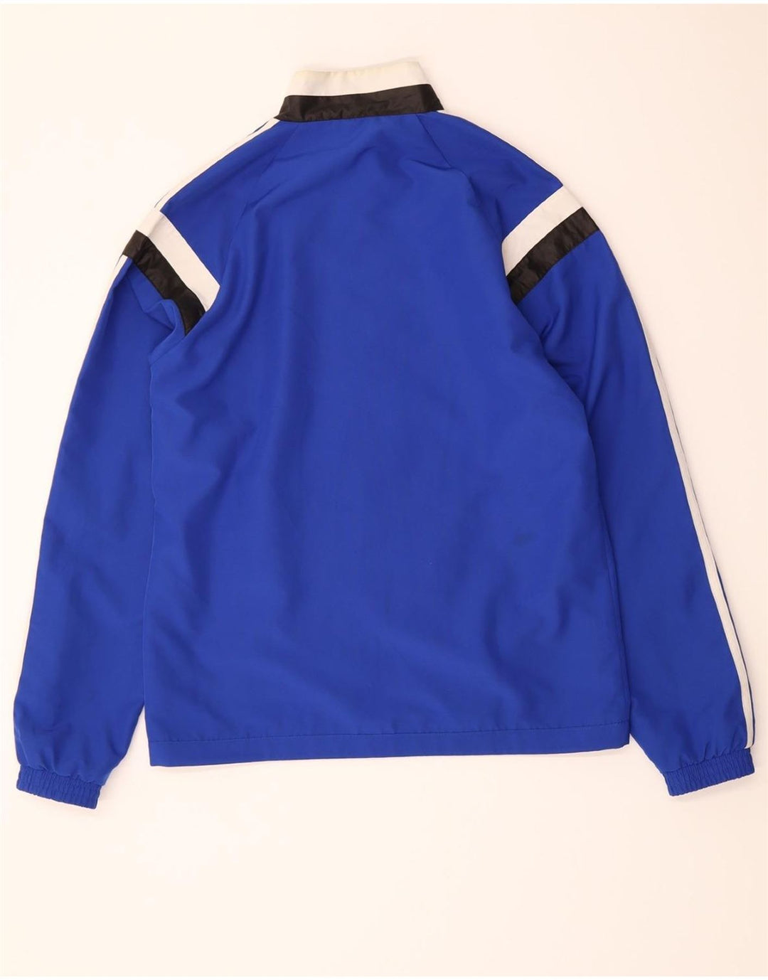 ADIDAS Mens Tracksuit Top Jacket Small Blue Colourblock Vintage Adidas and Second-Hand Adidas from Messina Hembry 