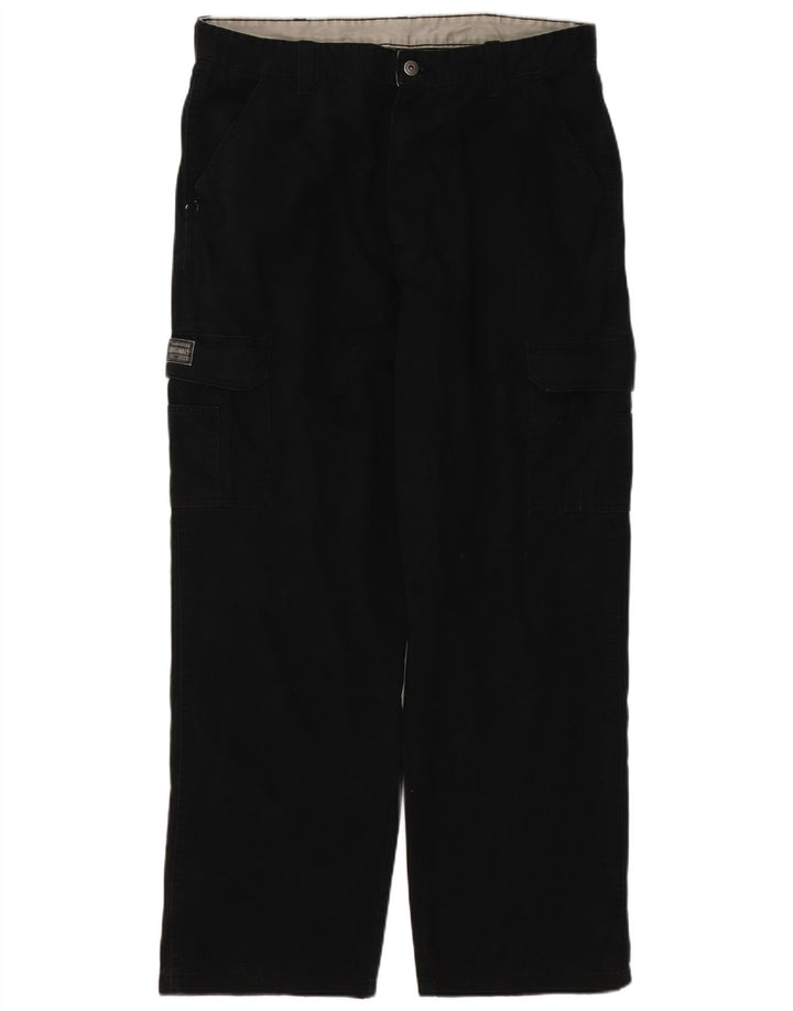 Wrangler Mens Straight Cargo Trousers W38 L32 Black