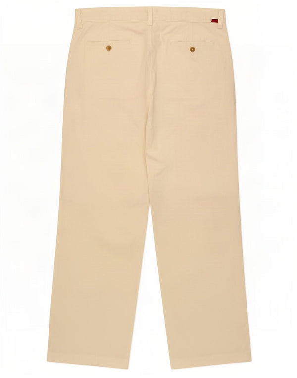Kappa Mens Perfect Fit Straight Chino Trousers IT 52 XL W36 L31 White