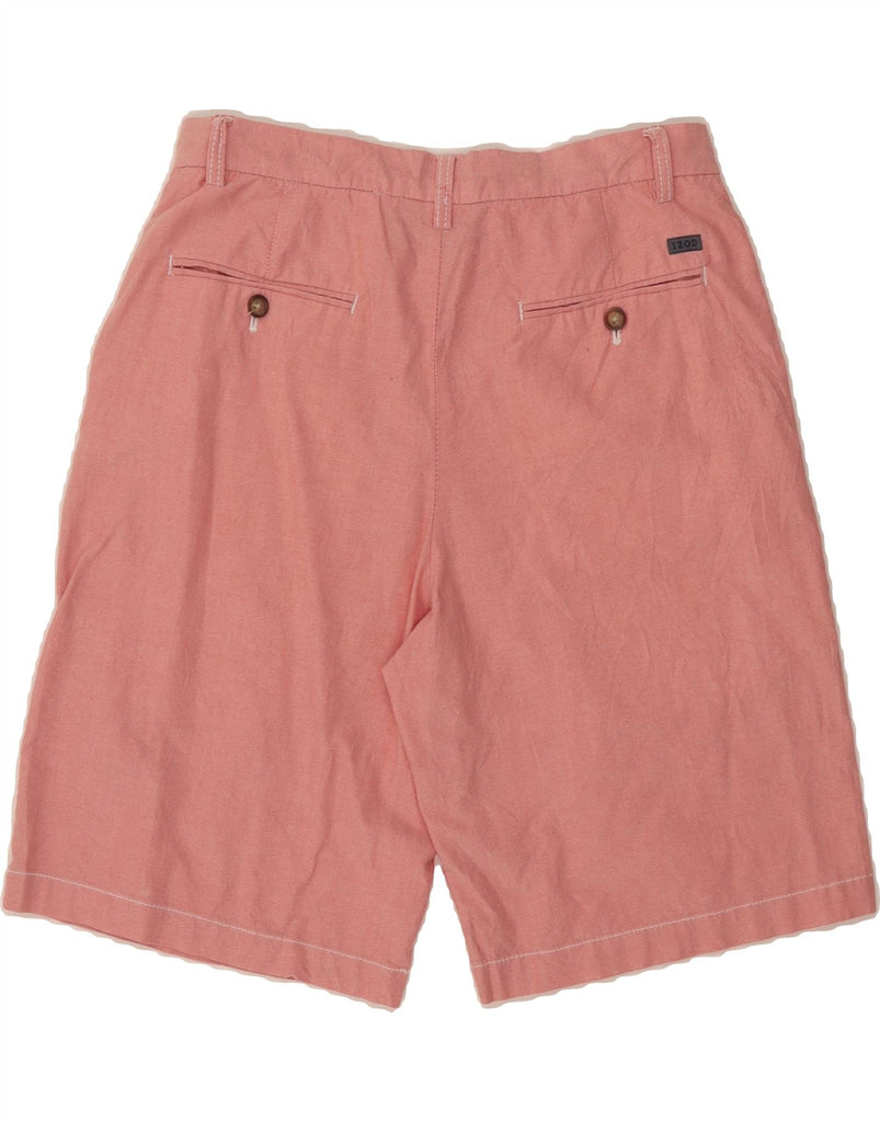 IZOD Mens Chino Shorts W32 Medium Red Cotton Vintage Izod and Second-Hand Izod from Messina Hembry 
