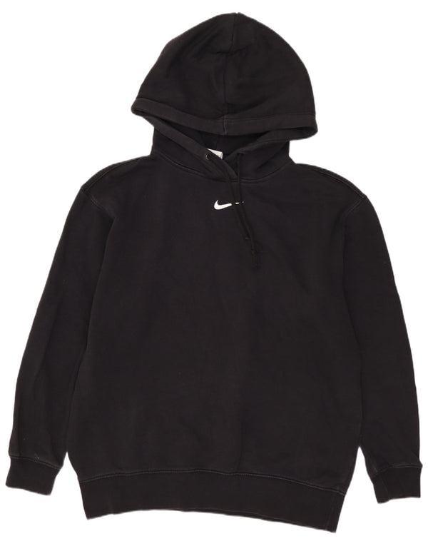 NIKE Mens Loose Fit Hoodie Jumper XS Black Cotton