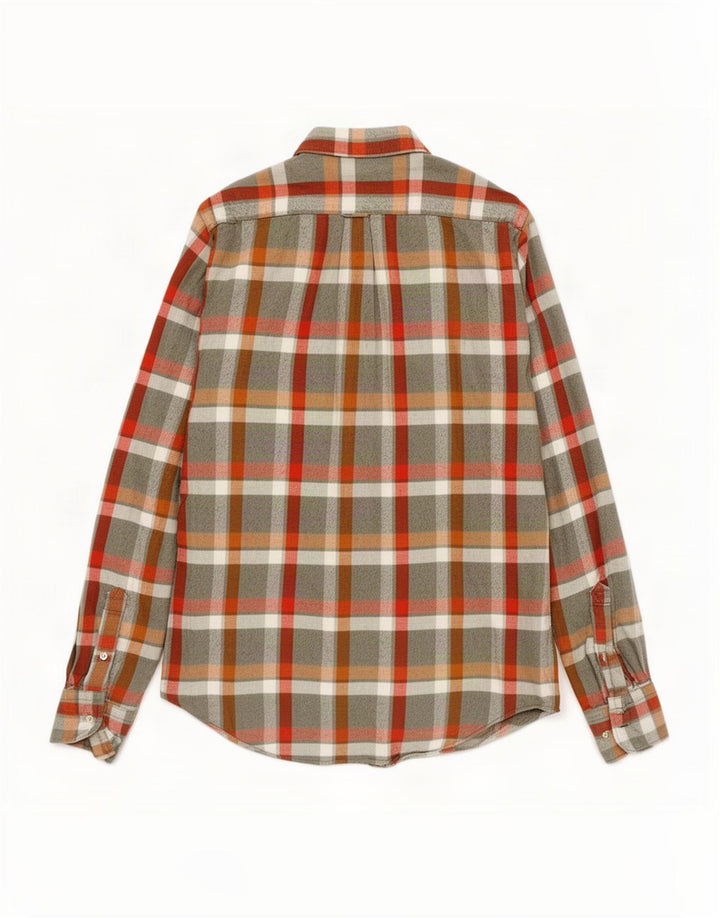 Gant Mens Flannel Shirt Medium Multicoloured Check Cotton