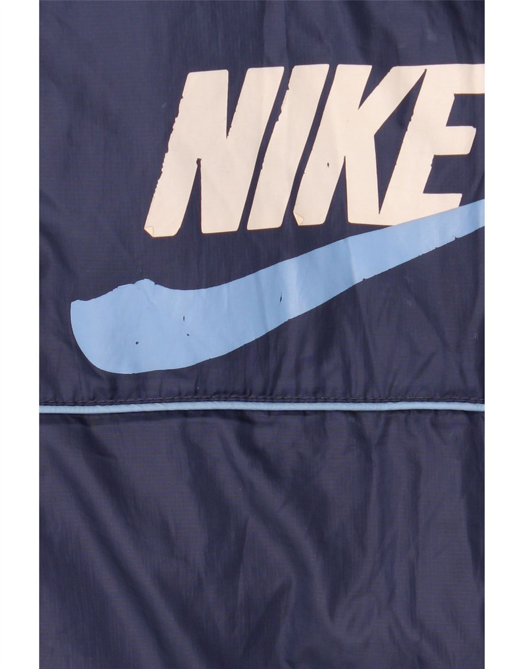 Nike Boys Graphic Hooded Padded Jacket 12-13 Years Large Navy Blue
