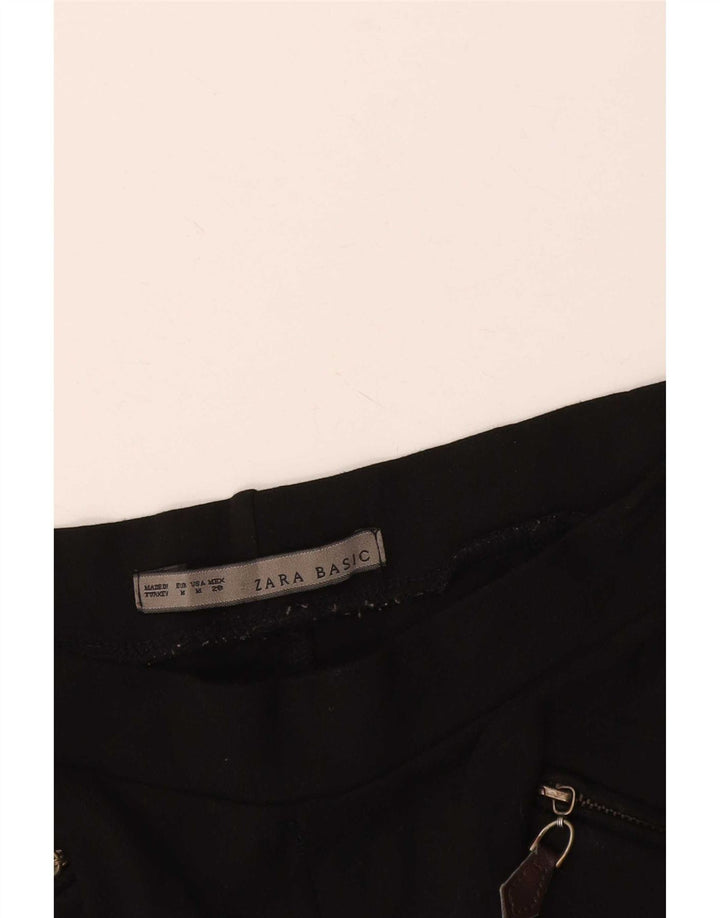 Zara Womens Leggings UK 12 Medium Black