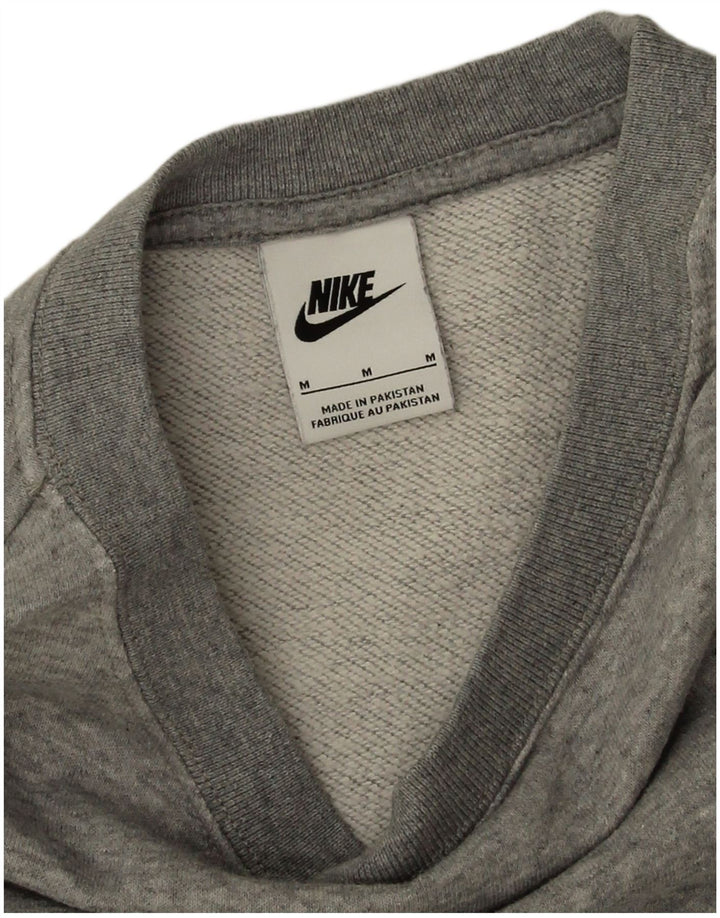 Nike Mens Oversized Sweatshirt Jumper Medium Grey Cotton