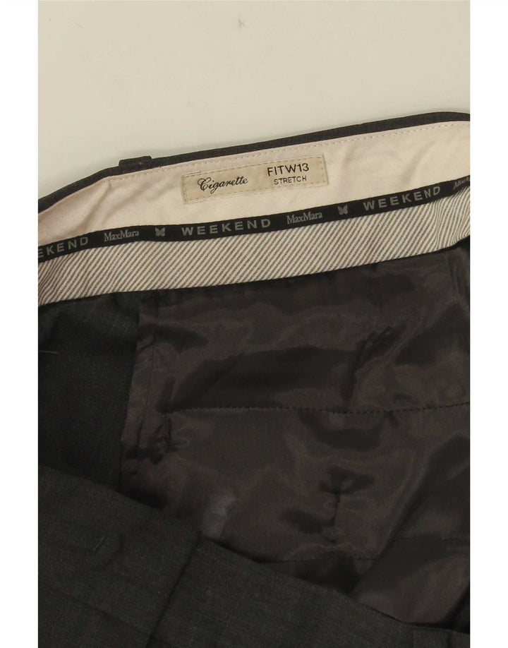 Max Mara Womens Weekend Slim Fit Casual Trousers W26 L26 Grey