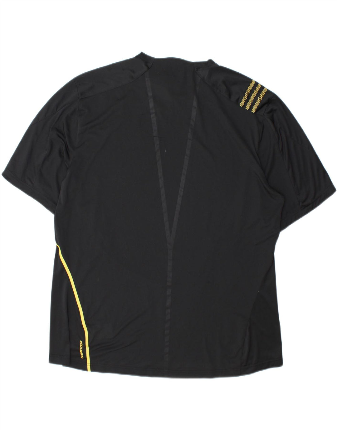 ADIDAS Mens T-Shirt Top XL Black Polyester