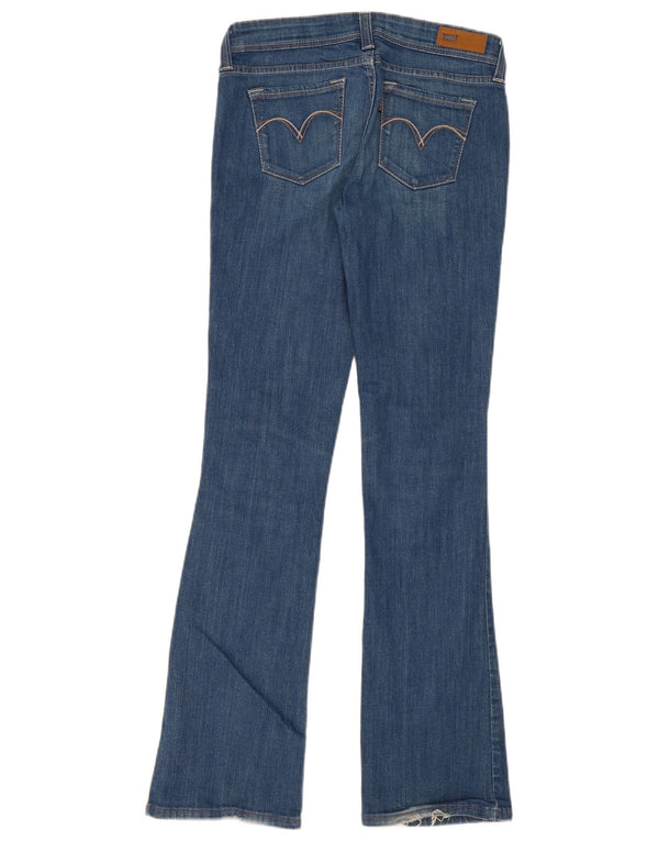 Levi's Womens Demi Curve Low Waist Skinny Bootcut Jeans W28 L34 Blue Cotton