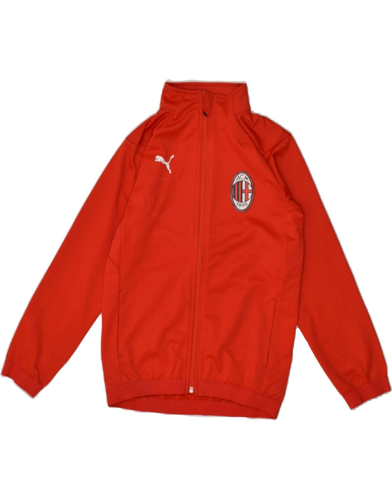 PUMA Boys AC Milan Tracksuit Top Jacket 11-12 Years Red Polyester | Vintage Puma | Thrift | Second-Hand Puma | Used Clothing | Messina Hembry 