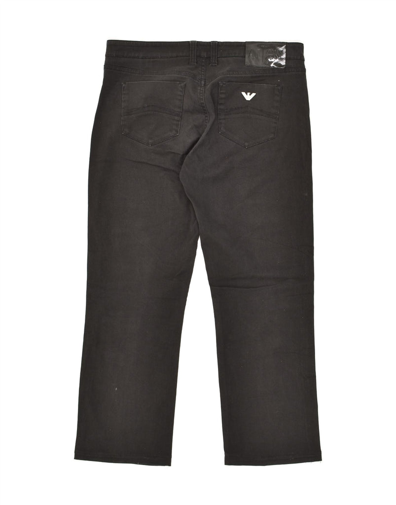 ARMANI Womens Straight Jeans W30 L25  Black Cotton Vintage Armani and Second-Hand Armani from Messina Hembry 