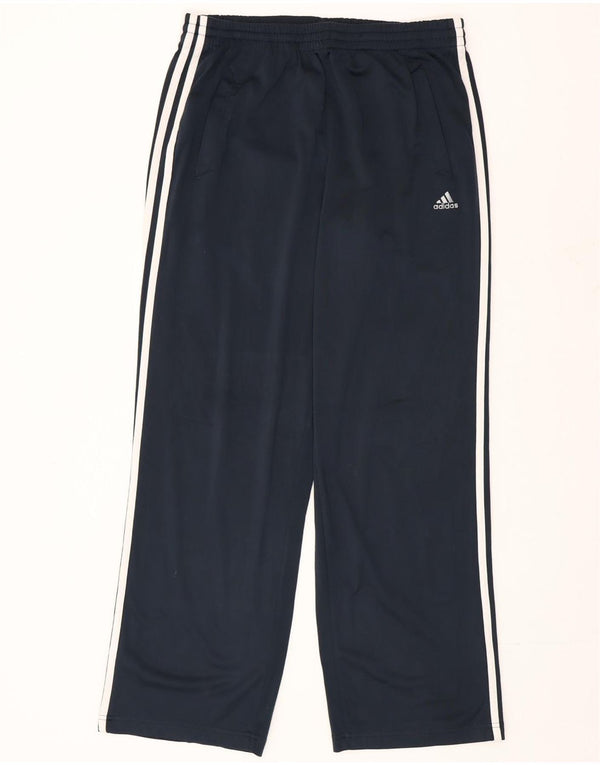 Adidas Mens Clima 365 Tracksuit Trousers Medium  Navy Blue Polyester