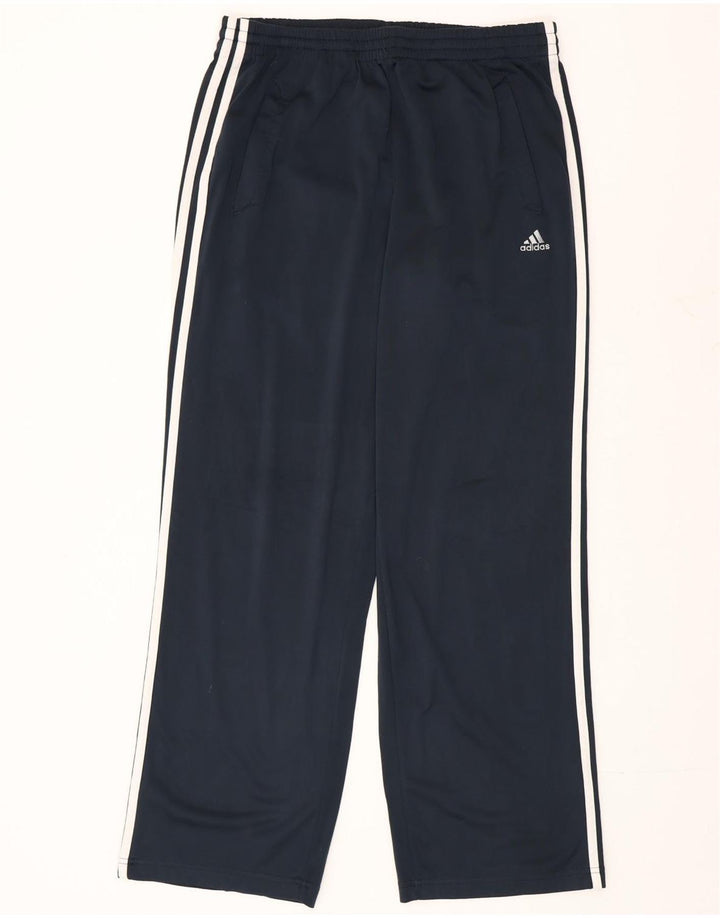 Adidas Mens Clima 365 Tracksuit Trousers Medium  Navy Blue Polyester