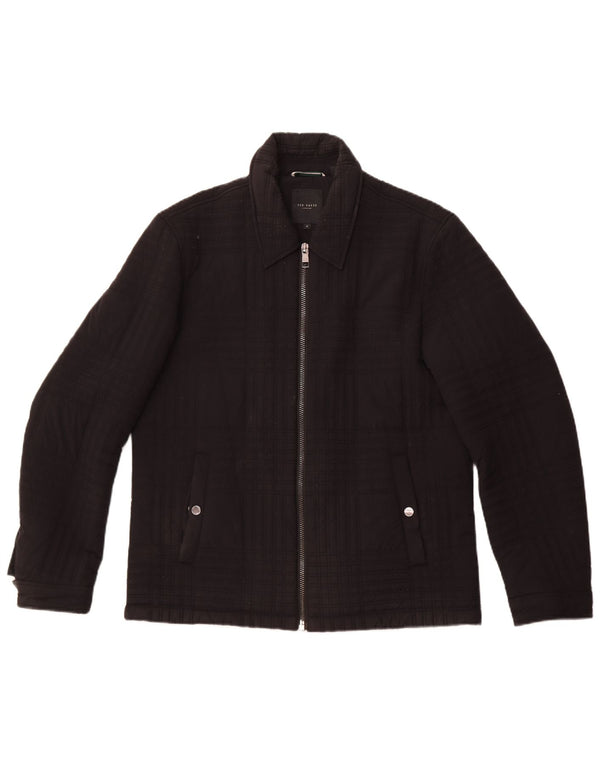 Ted Baker Mens Quilted Jacket Size 4 Large Black Polyamide