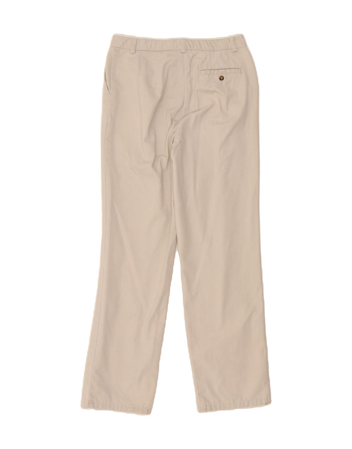 EDDIE BAUER Womens Straight Chino Trousers US 6 Medium W28 L31 Beige Vintage Eddie Bauer and Second-Hand Eddie Bauer from Messina Hembry 
