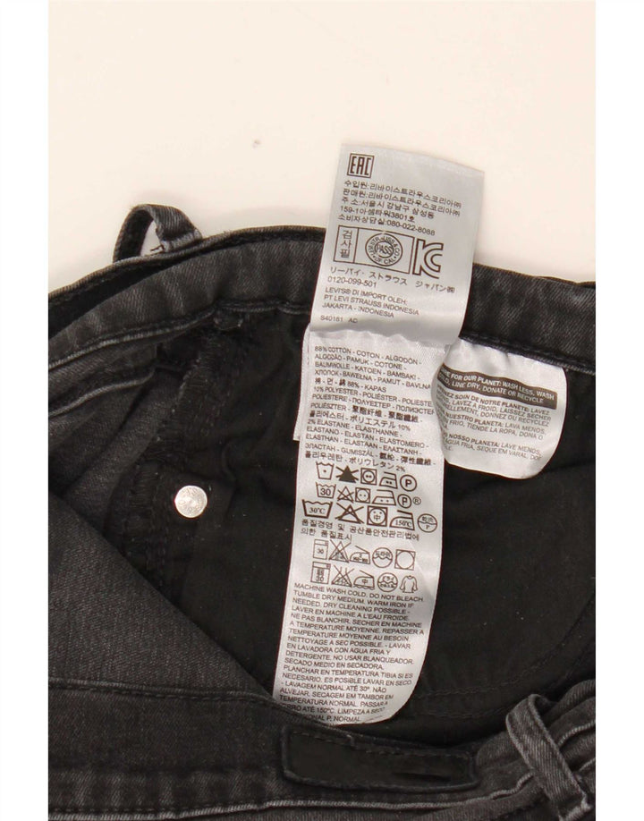 Levi's Womens Skinny Jeans W32 L32 Black Cotton