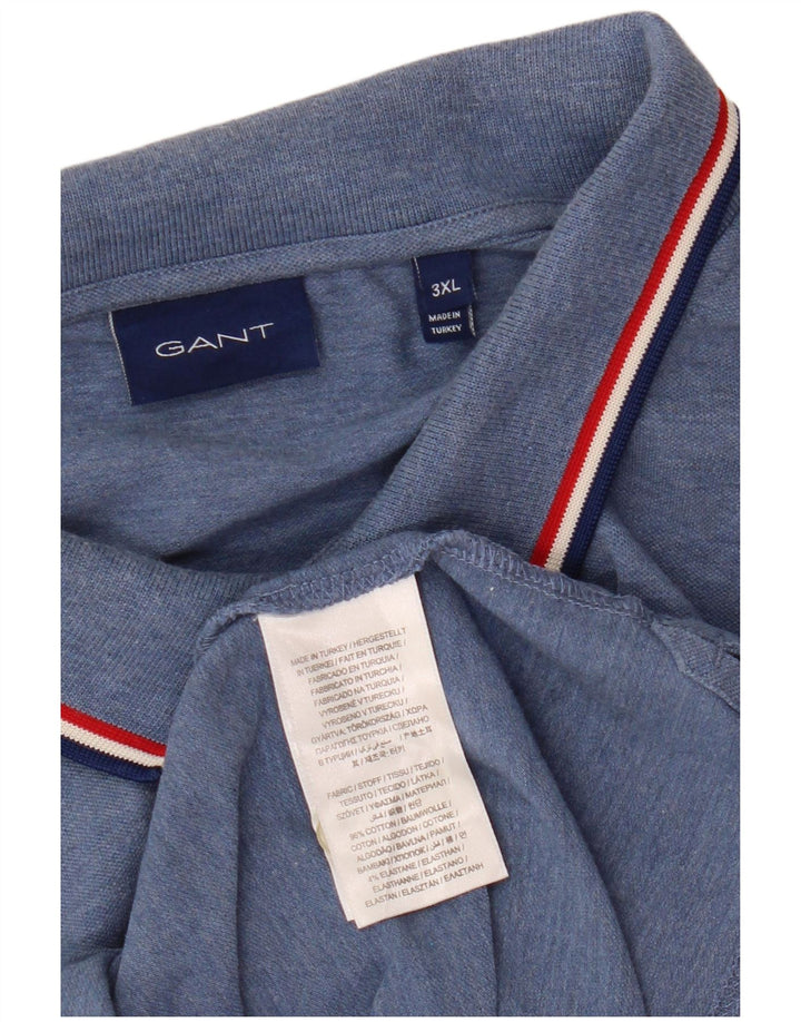 Gant Mens Polo Shirt 3XL Blue Cotton