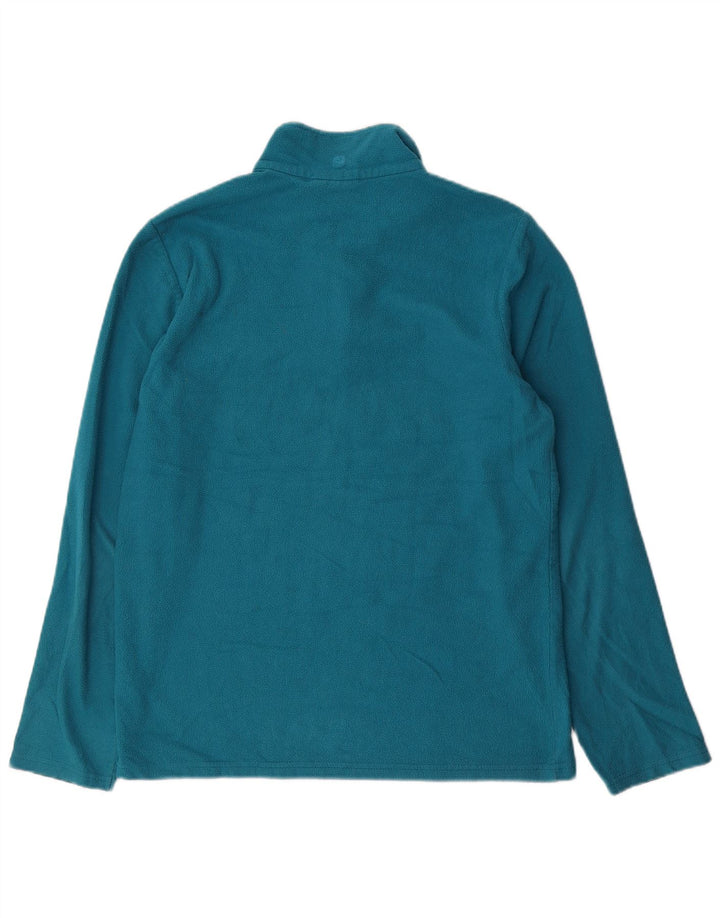 MOUNTAIN WAREHOUSE Mens Zip Neck Fleece Jumper Medium Blue Polyester