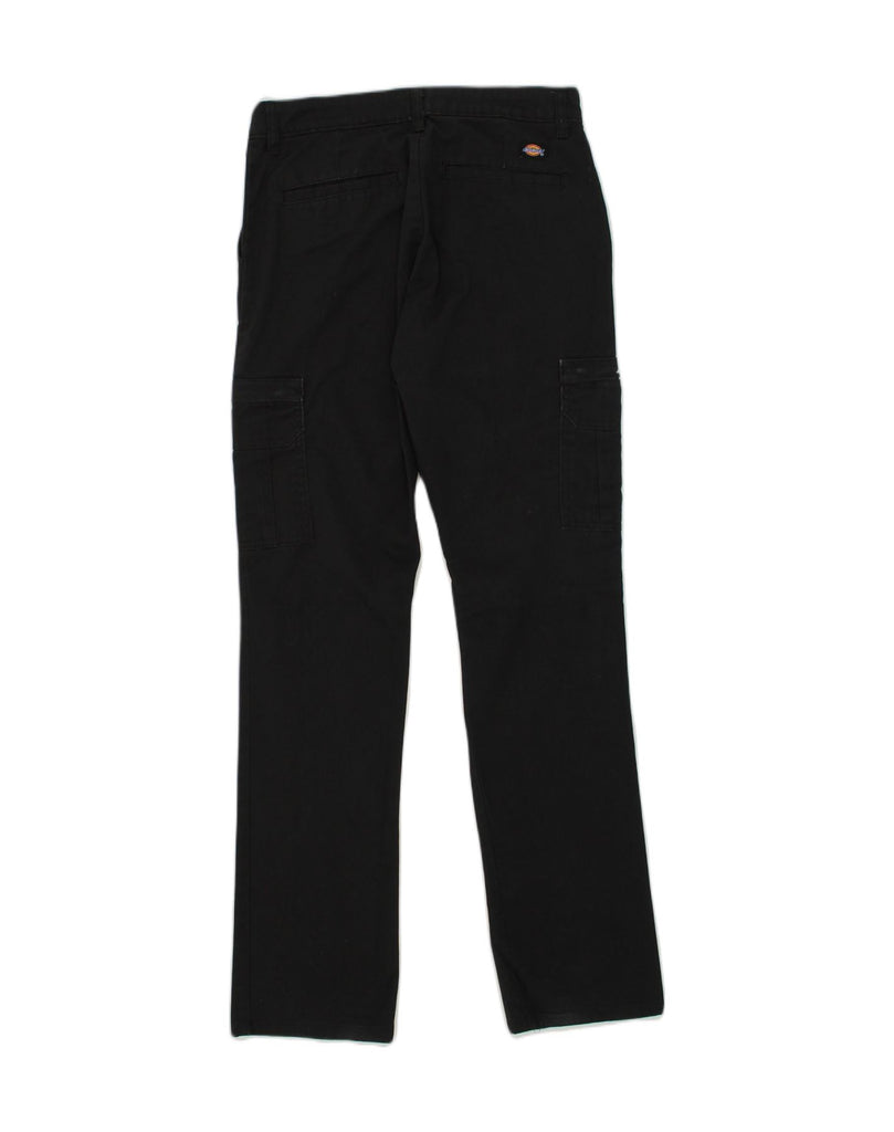 DICKIES Womens Straight Cargo Trousers W30 L31  Black Cotton | Vintage Dickies | Thrift | Second-Hand Dickies | Used Clothing | Messina Hembry 