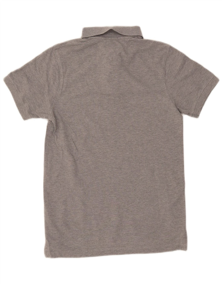 TOMMY HILFIGER Mens Polo Shirt Small Grey Cotton