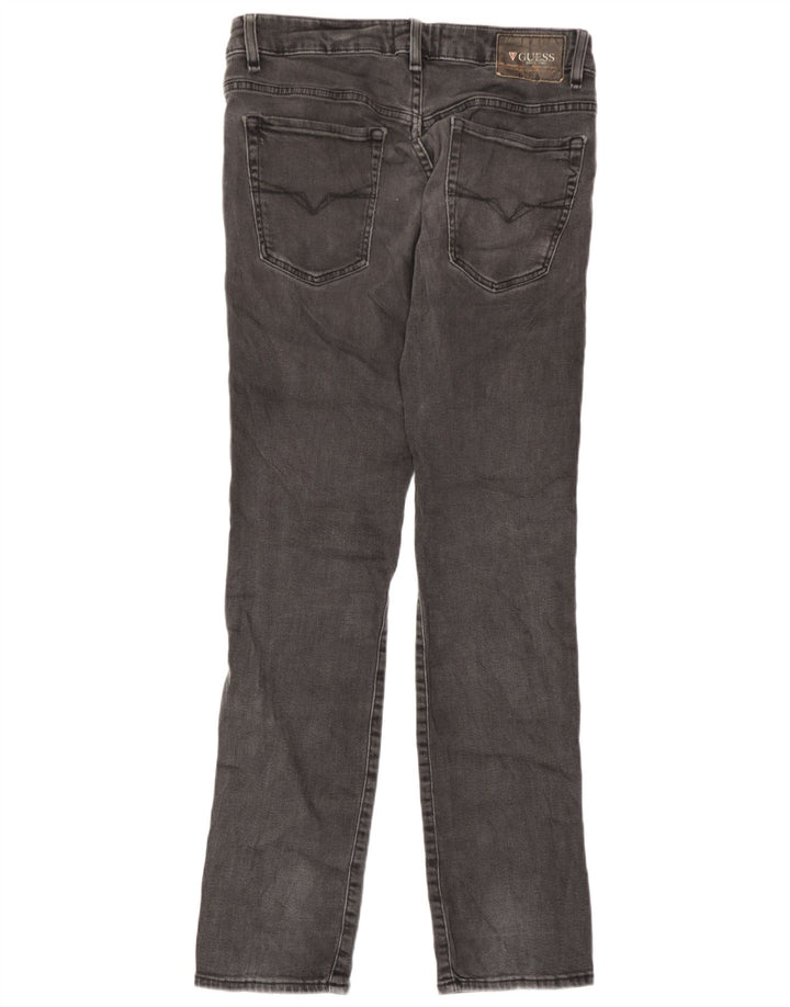 Guess Mens Graphic Slim Jeans W31 L30 Grey Cotton