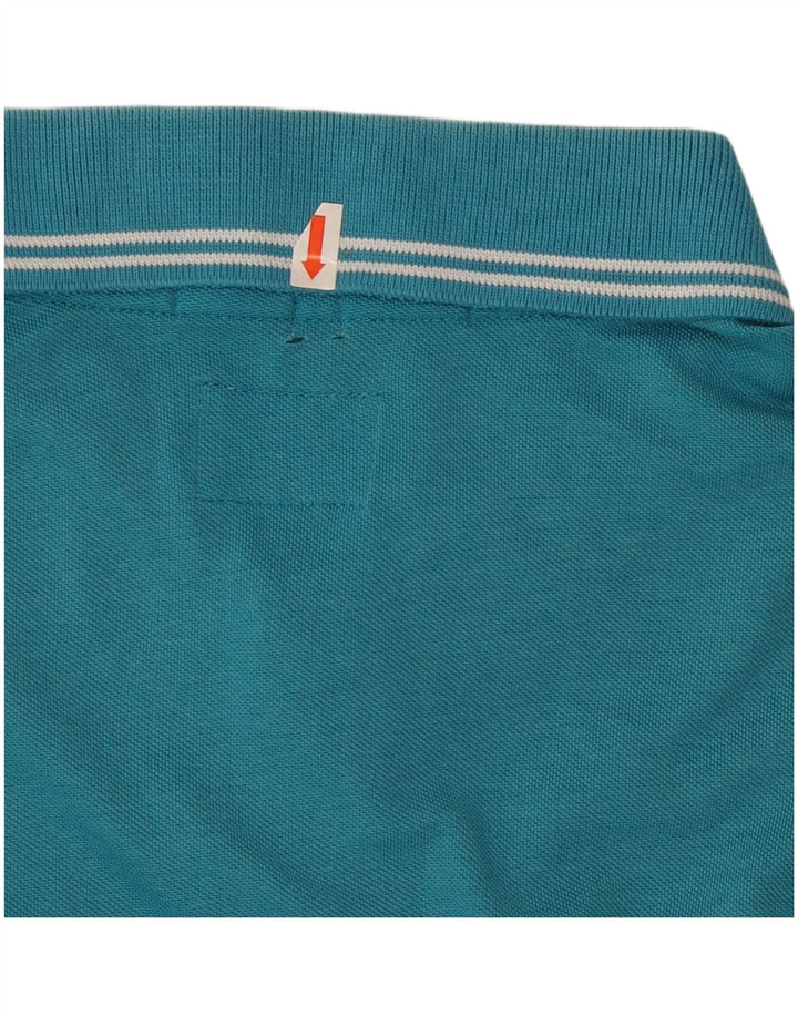 Champion Mens Easy Fit Polo Shirt Large Blue Cotton