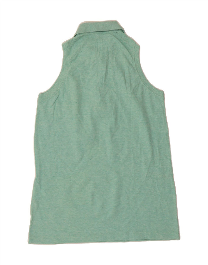 SERGIO TACCHINI Womens Sleeveless Polo Shirt IT 44 Medium Green Cotton Vintage Sergio Tacchini and Second-Hand Sergio Tacchini from Messina Hembry 