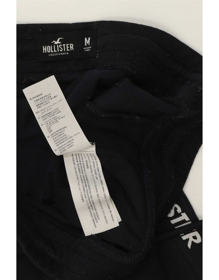 Hollister Mens Graphic Tracksuit Trousers Medium Navy Blue Cotton