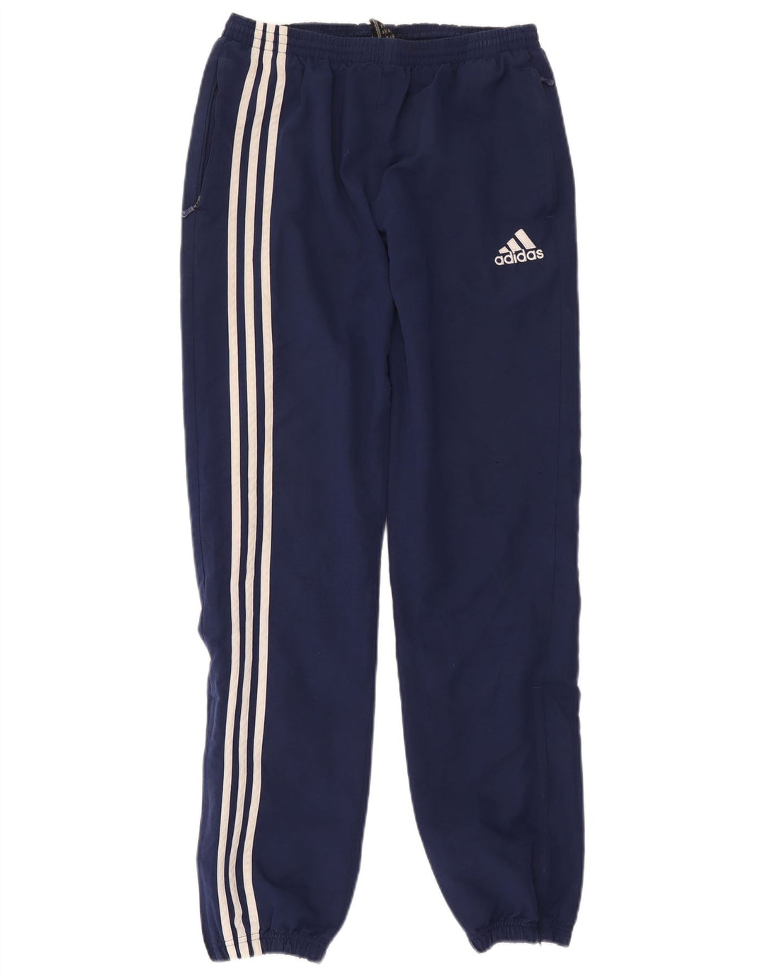 Adidas Boys Tracksuit Trousers Joggers 15-16 Years Navy Blue Polyester