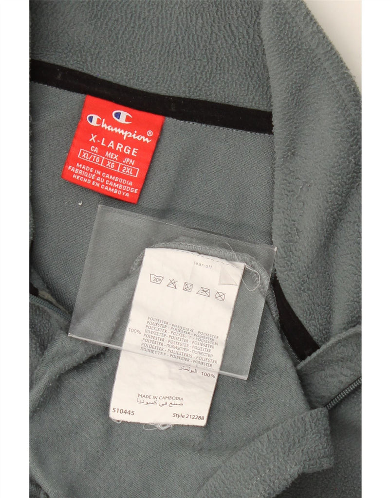 CHAMPION Mens Fleece Jumper XL Grey Polyester Vintage Champion and Second-Hand Champion from Messina Hembry 