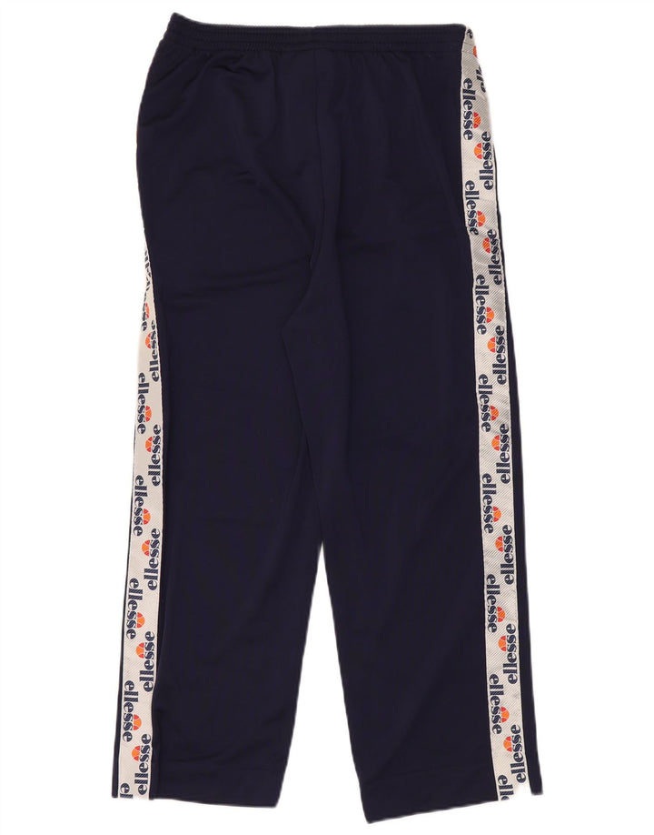 Ellesse Womens Graphic Tracksuit Trousers UK 14 Medium Navy Blue Polyester