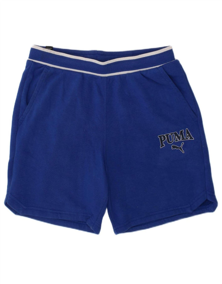 PUMA Boys Sport Shorts 13-14 Years  Blue Cotton