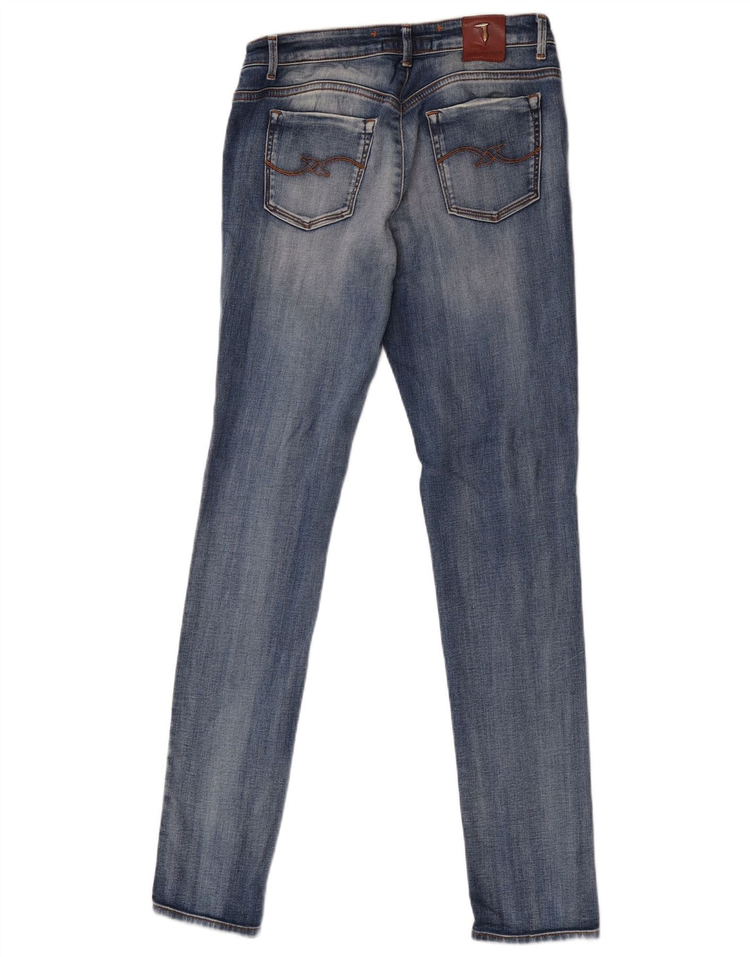 Trussardi Womens Distressed Skinny Jeans W29 L32 Blue