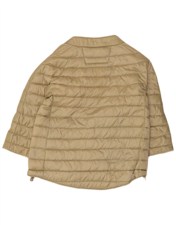 Ciesse Piumini Womens Short Sleeve Padded Jacket UK 12 Medium Beige