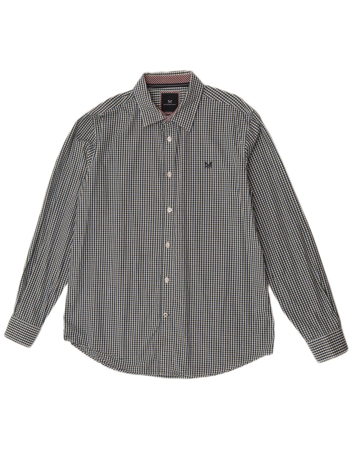 Crew Clothing Mens Slim Fit Shirt Large Multicoloured Gingham Cotton