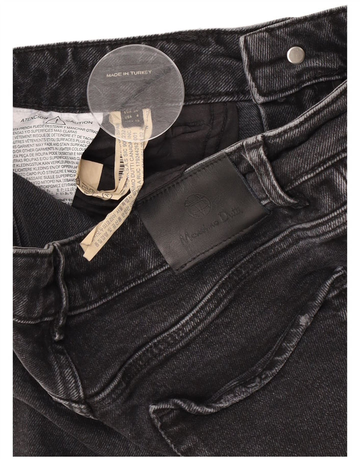 Massimo Dutti Womens Bootcut Jeans EU 36 XS W26 L25 Black Cotton