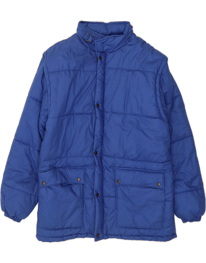VINTAGE Mens Padded Jacket IT 54 2XL Blue Polyester Vintage Vintage and Second-Hand Vintage from Messina Hembry 