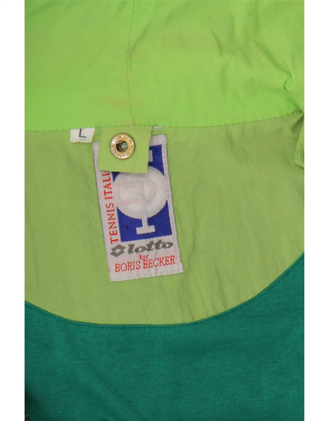 Lotto Mens Windbreaker Jacket Large Green Colourblock
