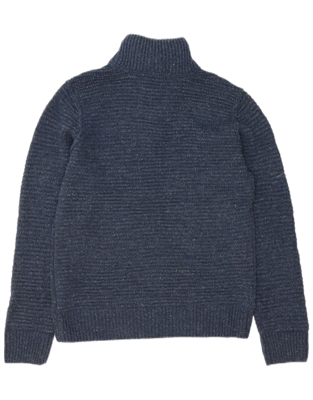 Fat Face Mens Zip Neck Jumper Sweater Medium Blue Acrylic