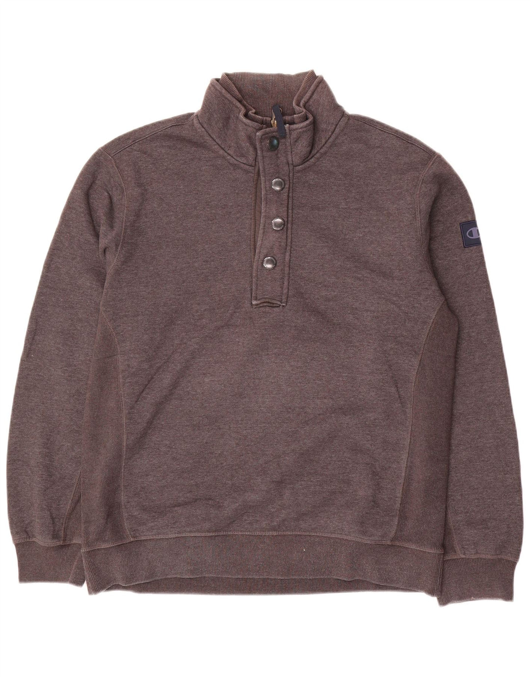 Champion Mens 1/4 Zip Sweatshirt Jumper XL Grey Cotton
