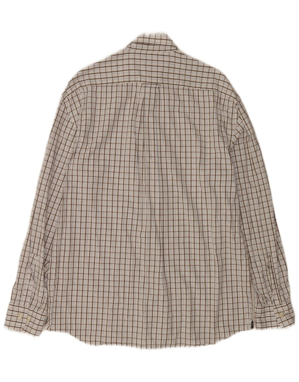 Gant Mens Regular Fit Shirt Large White Check Cotton