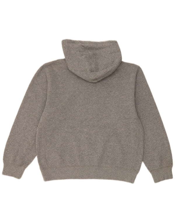 Nike Boys Hoodie Jumper 12-13 Years Large Grey Cotton