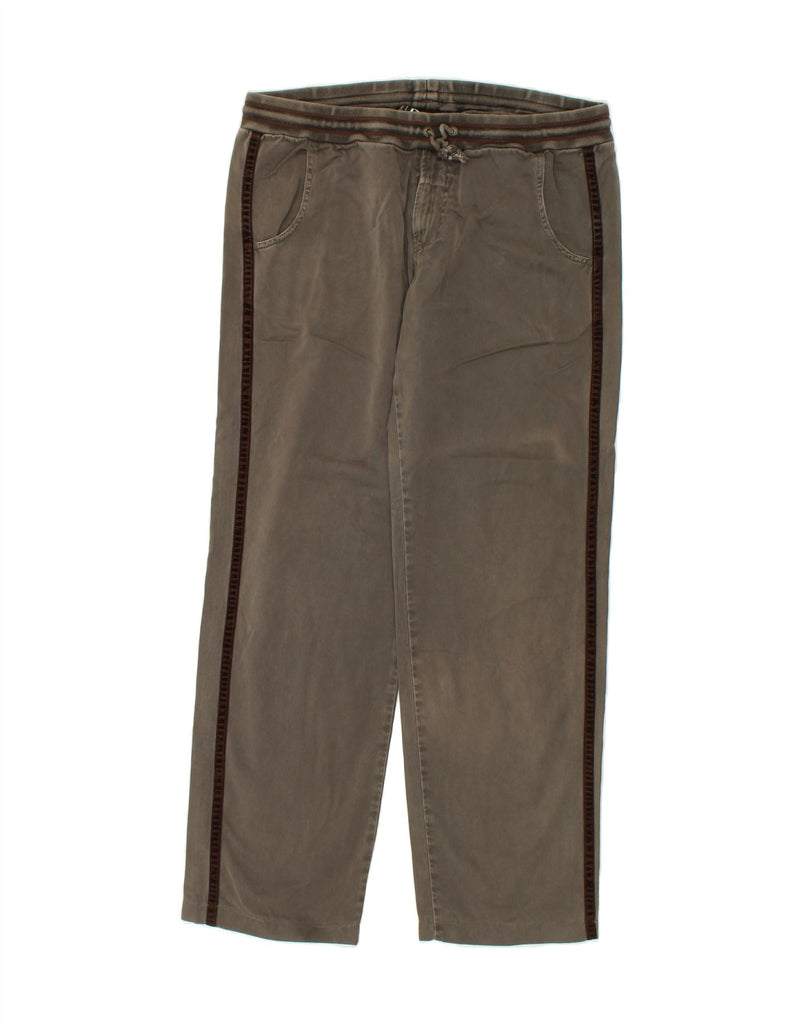DOLCE & GABBANA Mens Straight Trousers IT 50 Large W36 L31  Brown Cotton | Vintage Dolce & Gabbana | Thrift | Second-Hand Dolce & Gabbana | Used Clothing | Messina Hembry 