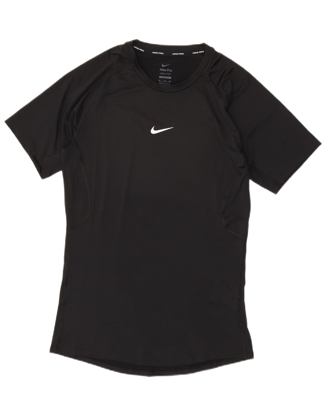 NIKE Mens Tight Fit T-Shirt Top XL Black Polyester