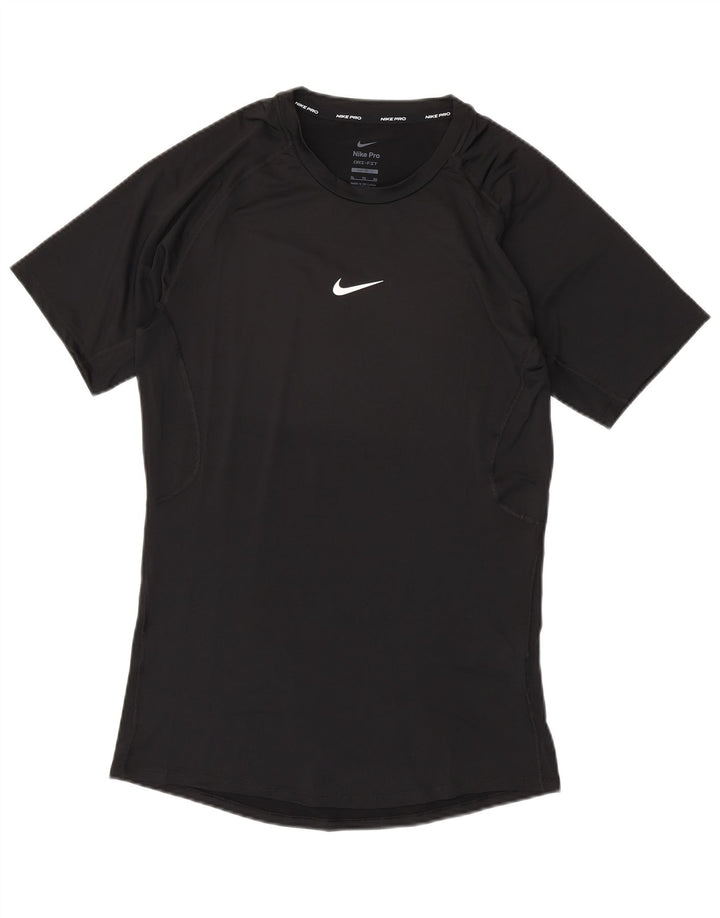 NIKE Mens Tight Fit T-Shirt Top XL Black Polyester