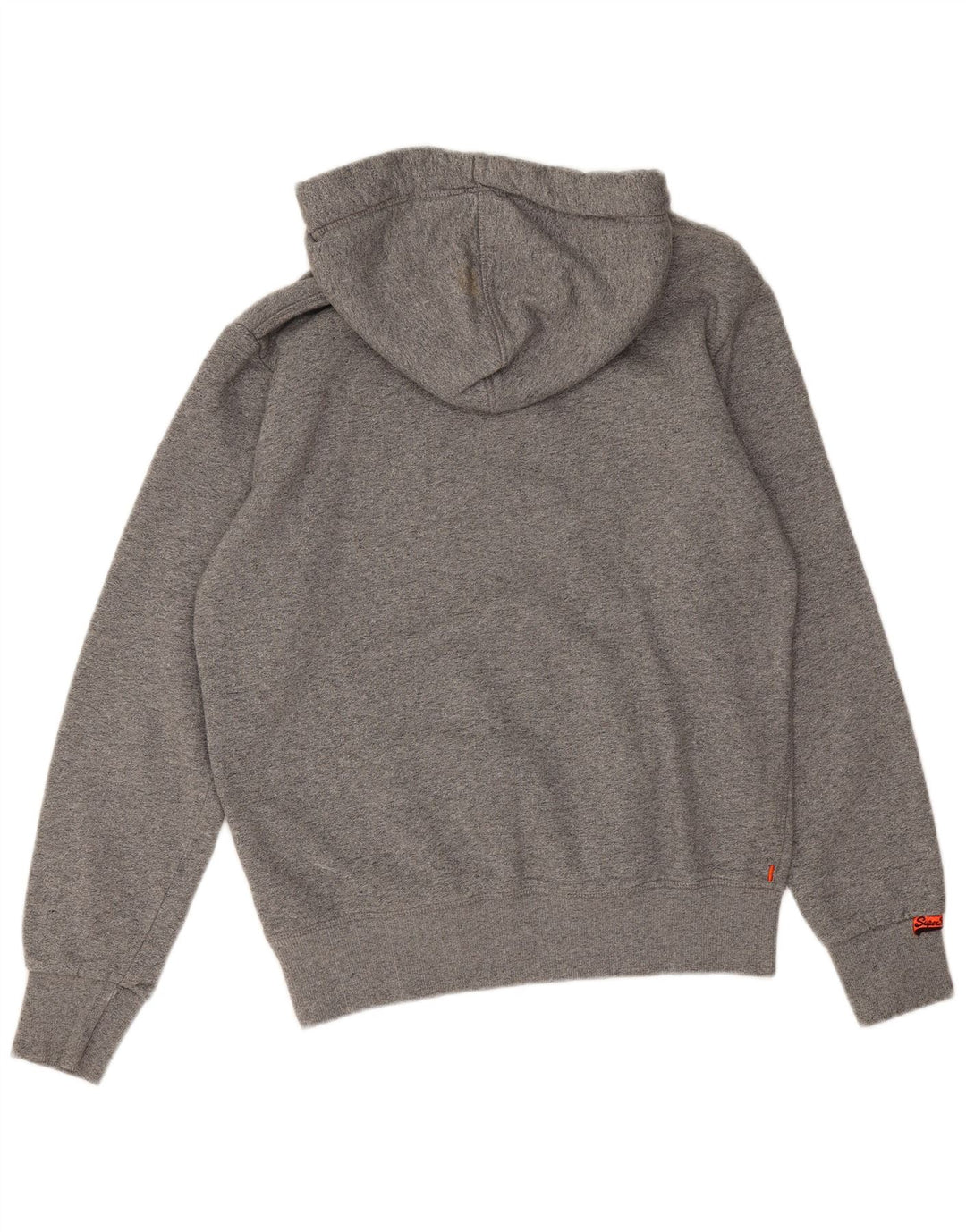 Superdry Mens Graphic Hoodie Jumper Large Grey Cotton