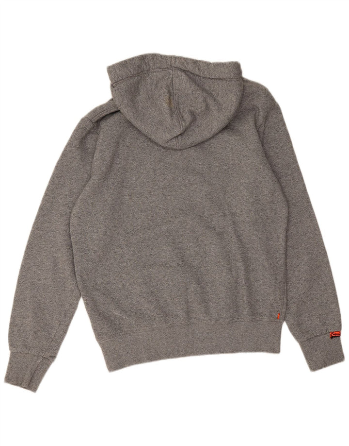 Superdry Mens Graphic Hoodie Jumper Large Grey Cotton