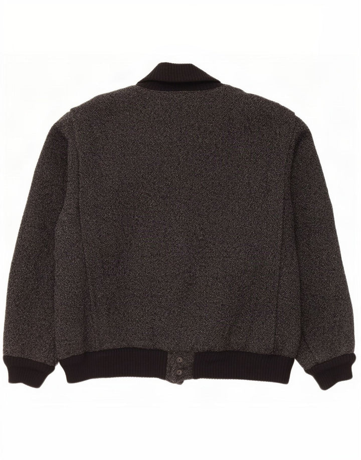 Vintage Mens Bomber Jacket UK 40 Large Black