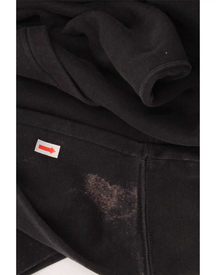 Nike Mens Hoodie Jumper Medium Black Cotton