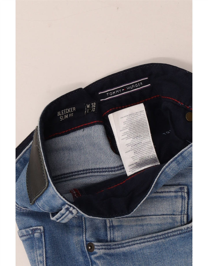 Tommy Hilfiger Mens Bleecker Slim Jeans W32 L30 Blue Cotton