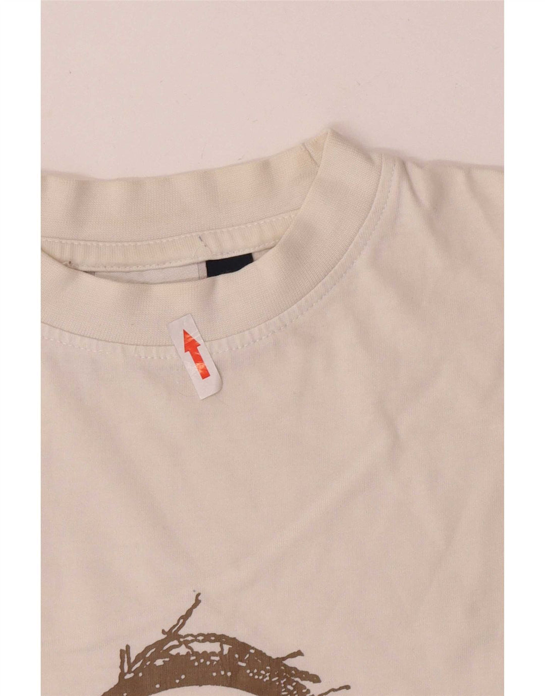 Murphy & Nye Mens Graphic Top Long Sleeve Medium White Cotton